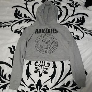 H&M Ramones cropped hoodie